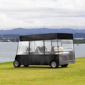 golf cart enclosure, rain enclosure for golf cart, vinyl enclosure