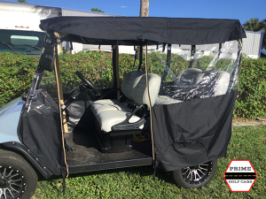 golf cart enclosure, rain enclosure for golf cart, vinyl enclosure