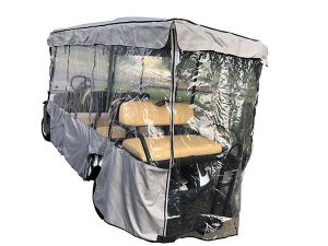 golf cart enclosure, rain enclosure for golf cart, vinyl enclosure